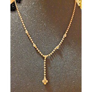 16" Y rhinestone necklace
